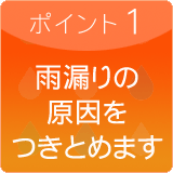 雨漏りの原因をつきとめます