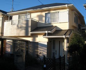 春日井市Ｍ様邸、外壁屋根塗替え後の外観全景写真