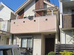 名古屋市Ｎ様邸、外壁塗替え前の外観全景写真