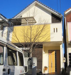 名古屋市Ｈ様邸、外壁塗替え工事後の全景画像