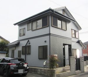 高浜市Ｍ様邸、外壁塗装施工後の外観全景写真