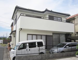 春日井市Ｍ様邸、外壁塗装工事施工後、全景写真