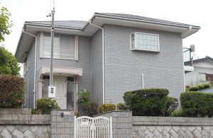 春日井市Ｋ様邸、外壁塗装塗替え工事、施工後、全景写真