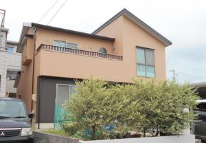 東海市Ｋ様邸、外壁屋根塗装工事、施工後、全景写真