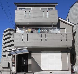 名古屋市Ｆ様邸、外壁屋根塗装工事、施工後、全景写真