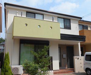 名古屋市Ｎ様邸、外壁屋根塗装工事、施工後、外観写真