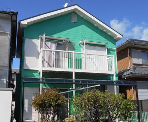 春日井市Ｔ様邸、外壁屋根塗装工事、施工後、外観写真