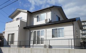 みよし市Ｈ様邸、外壁屋根塗装工事、施工後、外観写真