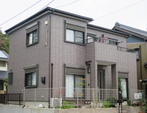 春日井市Ｓ様邸、外壁屋根塗装工事、施工後、外観写真