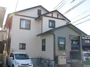 春日井市Ｔ様邸、外壁屋根塗装工事、施工後、外観写真