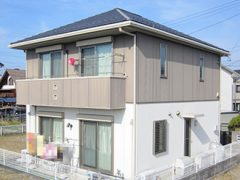 春日井市Ｏ様邸、外壁屋根塗替え工事、施工前、全景画像