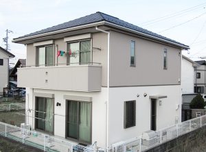 春日井市Ｏ様邸、外壁屋根塗装工事、施工後、外観写真