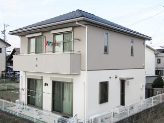 春日井市Ｏ様邸、外壁屋根塗装工事、施工後、外観写真