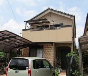 岩倉市Ｆ様邸、外壁塗装工事、施工後、外観写真