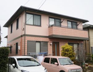 名古屋市Ｔ様邸、外壁屋根塗装工事、施工後、外観写真