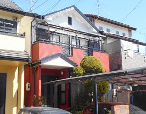 春日井市Ｆ様邸、外壁塗装工事、施工後、外観写真