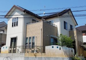 春日井市Ｔ様邸、外壁塗替え工事、施工後、全景画像