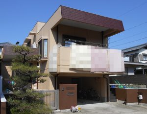 春日井市Ｓ様邸、外壁屋根塗替え工事、施工後、全景画像