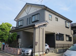 名古屋市Ｋ様邸、外壁塗替え工事、施工後、全景画像