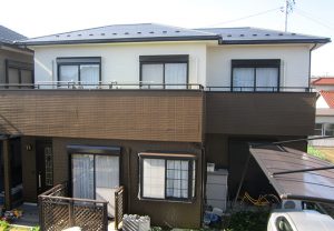 稲沢市Ｔ様邸、外壁塗替え工事、施工後、全景画像