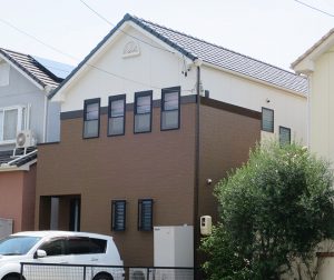 名古屋市Ｋ様邸 外壁塗り替え工事 施工後 外観画像