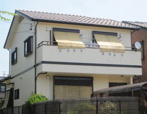 春日井市Ｈ様邸 外壁塗り替え工事 施工後 外観画像