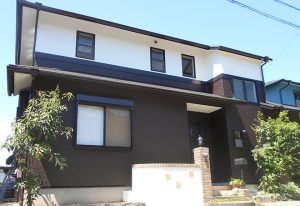 犬山市Ｉ様邸 外壁屋根塗装工事 施工後 外観画像