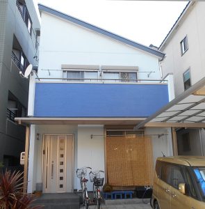 名古屋市Ｈ様邸 外壁屋根塗装工事 施工後 外観画像
