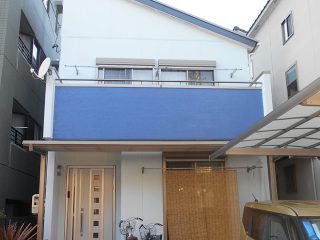 名古屋市Ｈ様邸 外壁屋根塗装工事 施工後 外観画像