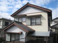 春日井市Ｆ様邸 外壁塗り替え工事 施工前 全景写真