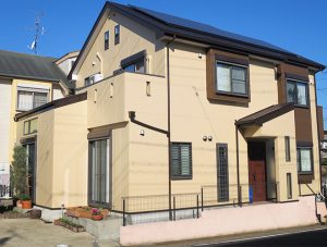 名古屋市Ｉ様 外壁屋根塗装工事 施工後 外観画像