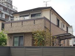 名古屋市S様　外壁屋根塗り替え工事 施工前 全景画像