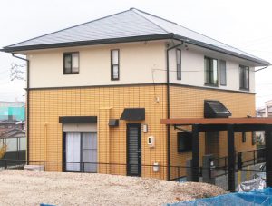 名古屋市Ｉ様 外壁屋根塗装工事 施工後 外観画像