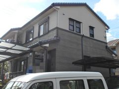 春日井市Ｋ様 外壁塗り替え工事 施工前 全景画像