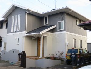 小牧市Ｋ様　外壁屋根塗装工事 施工後 外観画像