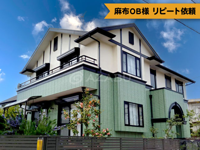 名古屋市Ｓ様 外壁屋根塗装工事 施工後 外観画像