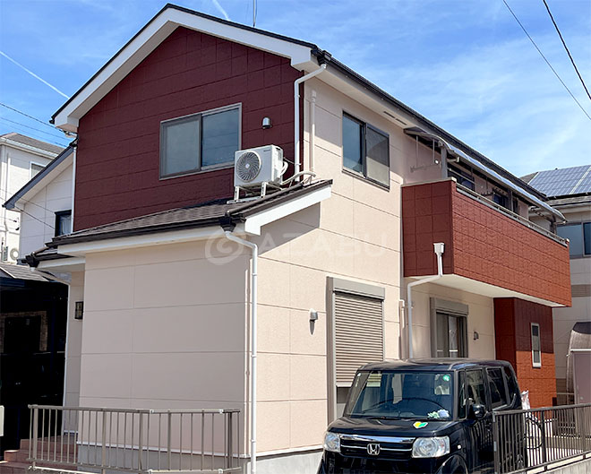 春日井市Ｉ様 外壁屋根塗装工事 施工後 外観画像